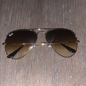 Brown ray ban aviators. Negotiable price!